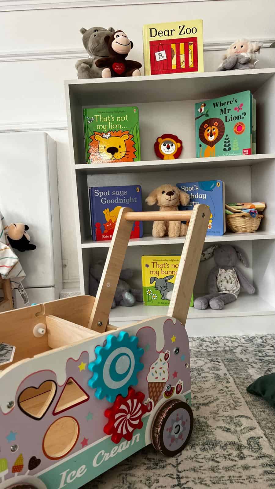 Calm nursery environment in Leyton E10 with books and natural play resources